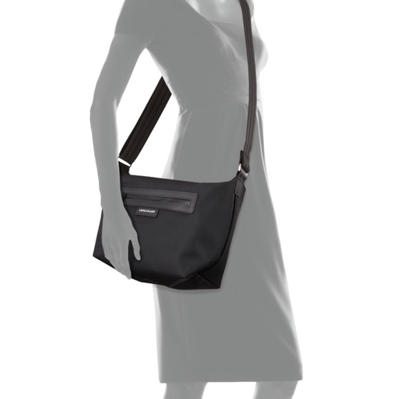 Longchamp le pliage neo nylon crossbody black bag Longchamp le pliage neo nylon crossbody black bag